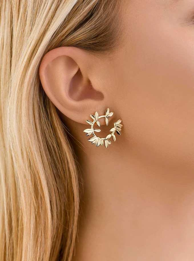 Kolczyki listki, złoty S208269Z00