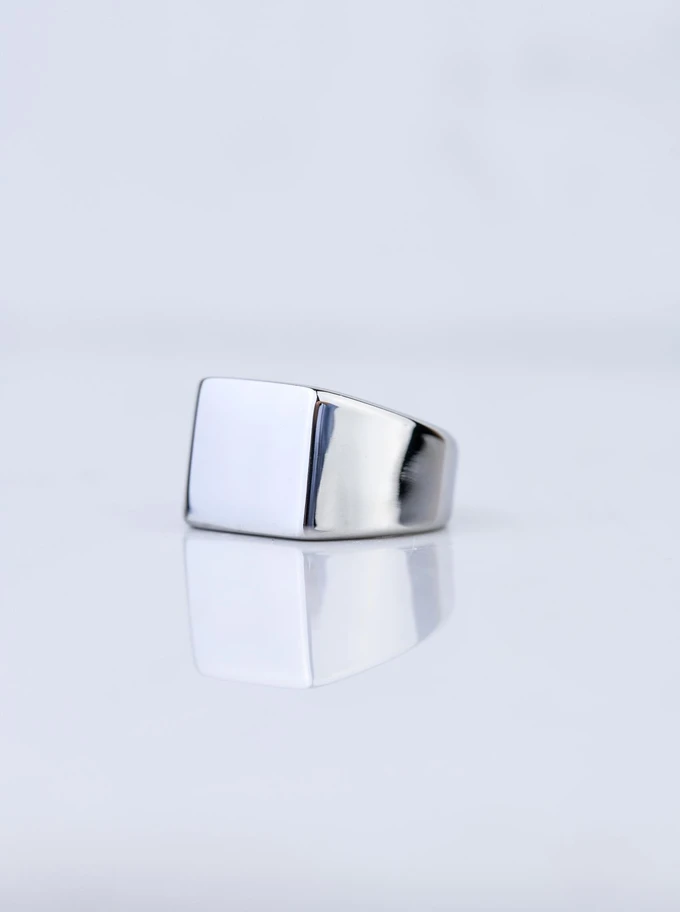 Pierścionek sygnet unisex, stal S406520S00