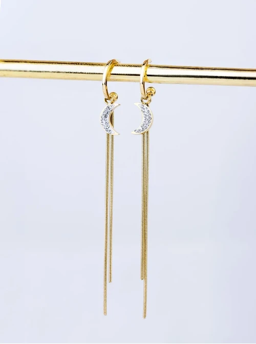 [Zestaw] Naszyjnik podwójny księżyce, złoty S306262Z00