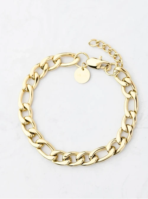 [Zestaw] Naszyjnik męski, łańcuch, złoty S307956Z00