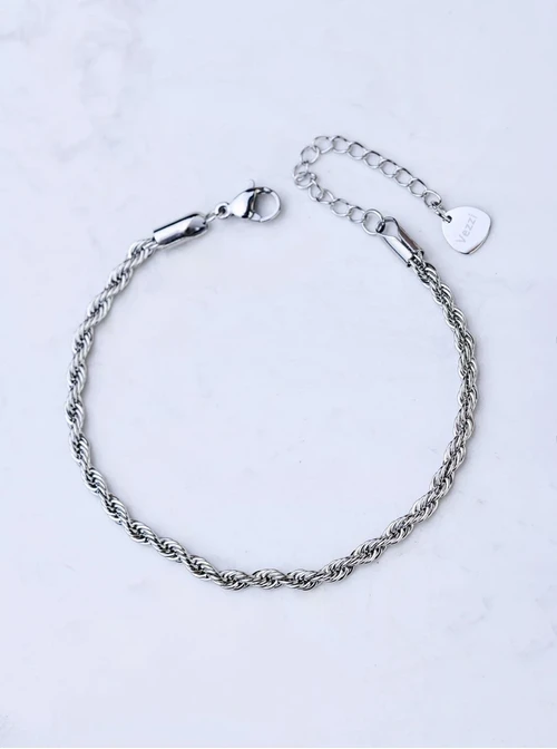 [Zestaw] Naszyjnik splot Corda, (0,3 cm), srebrny S304661S00