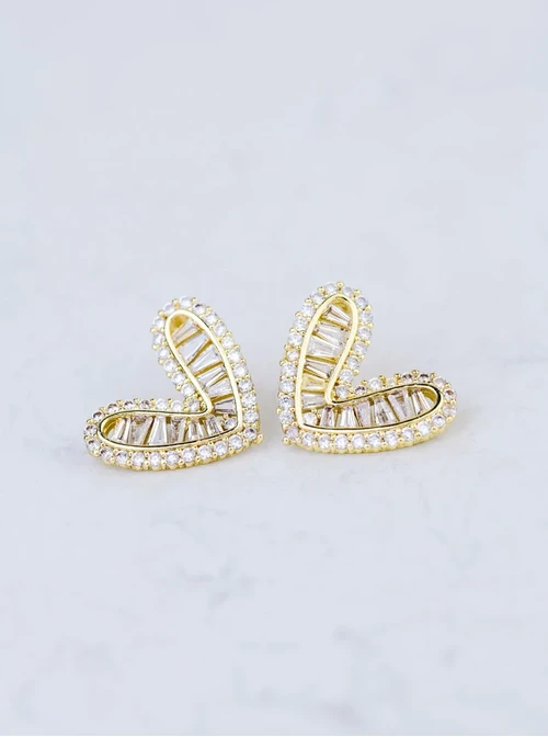 [Zestaw] Naszyjnik krawatka, serduszko, perełka, stal pozłacana S308471Z00