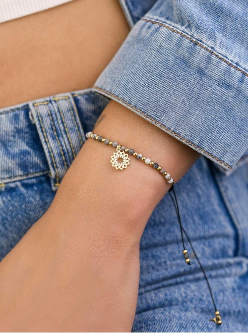 Bransoletka Rozeta Vezzi, Orle Oko, stal pozłacana S108529Z00