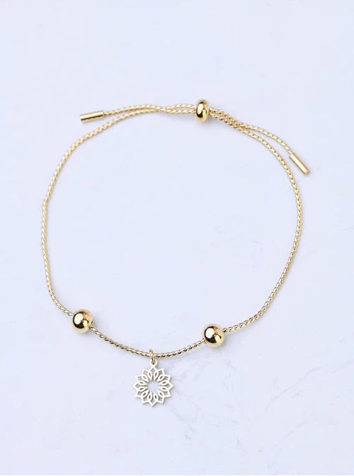 Bransoletka Rozeta Vezzi, kulki, stal pozłacana S108287Z00