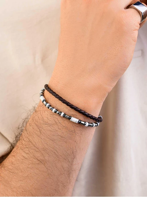 Bransoletka męska, Holwit Biały, stal S109270S00