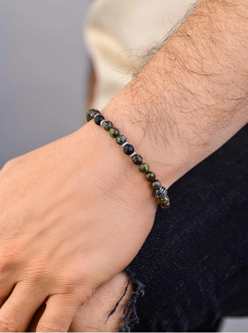 Bransoletka męska, Jaspis, stal S109246S00 