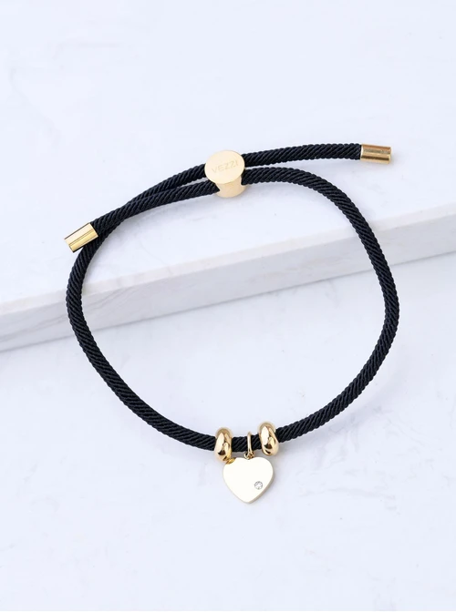 Bransoletka serduszko, stal pozłacana S108494Z01