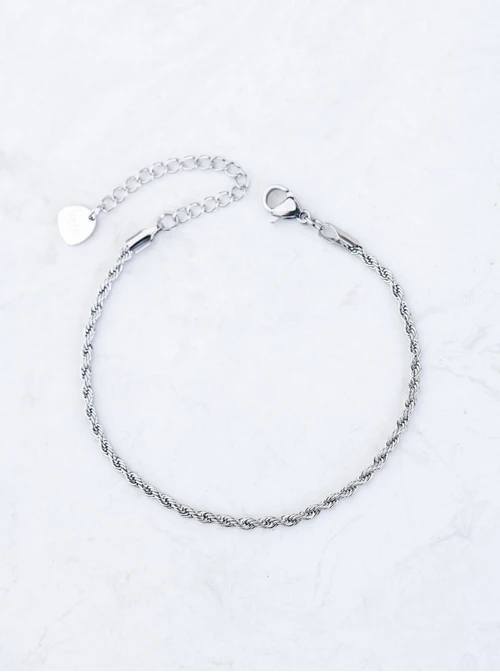 Bransoletka splot Corda, (0,2 cm), srebrny S104658S00