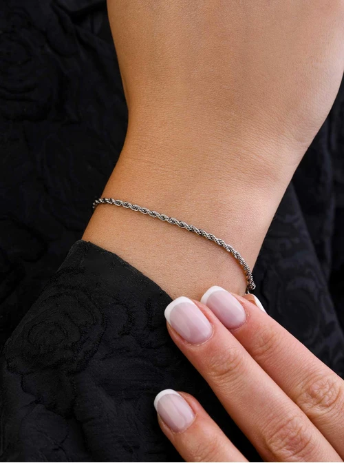 Bransoletka splot Corda, (0,2 cm), srebrny S104658S00