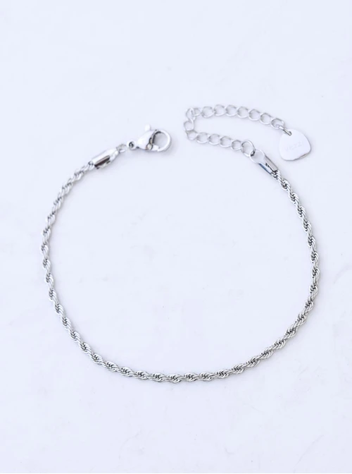 Bransoletka splot Corda, (0,25 cm), srebrny S104660S00