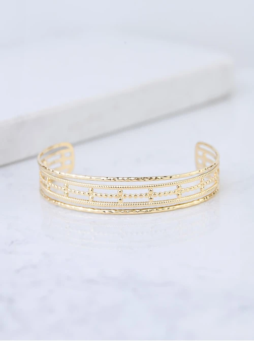 Bransoletka sztywna, stal pozłacana S109109Z00