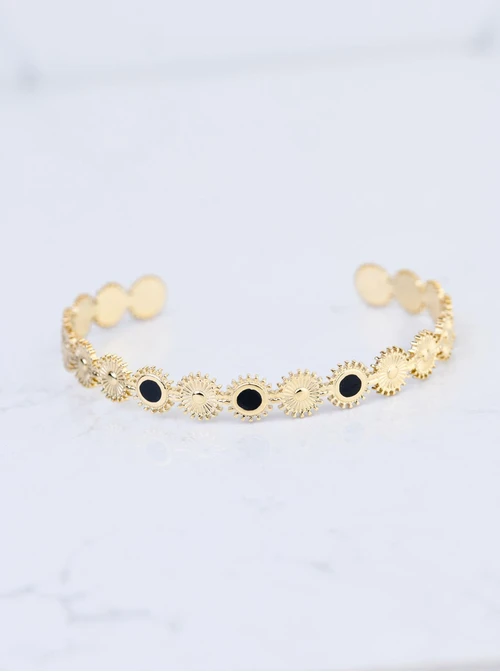 Bransoletka sztywna, stal pozłacana S109114Z00