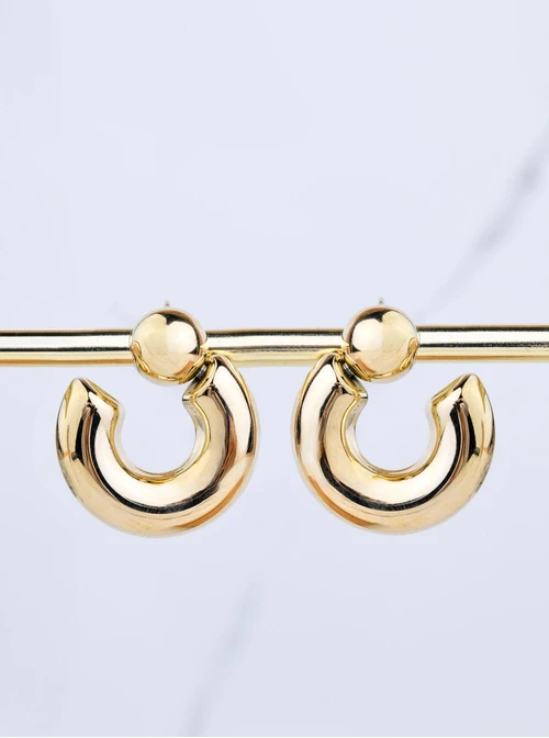 Kolczyki dmuchane koła, złoty S208249Z00