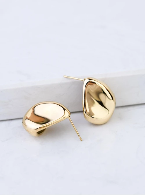 Kolczyki krople, stal pozłacana S207412Z00