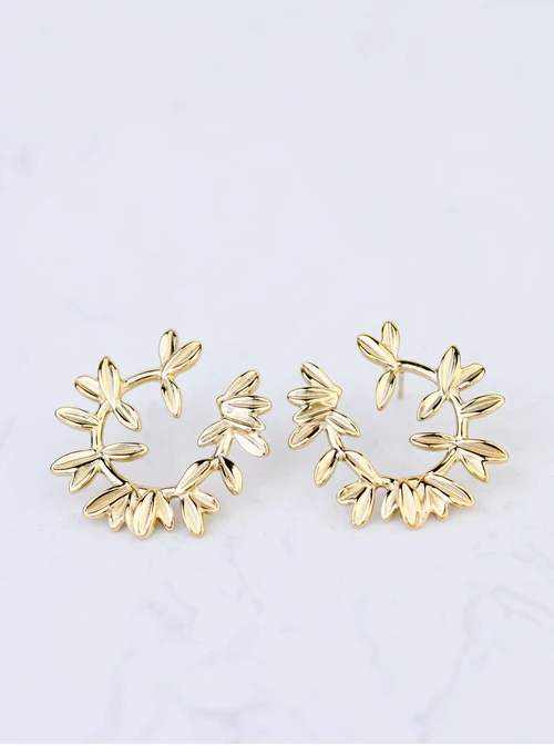 Kolczyki listki, złoty S208269Z00