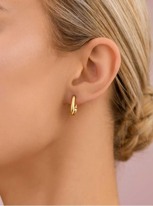 Kolczyki, stal pozłacana S209094Z00