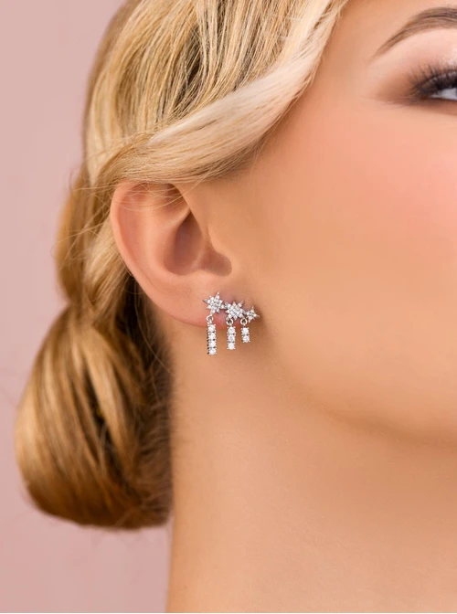 Kolczyki wieczorowe gwiazdki B208893P00