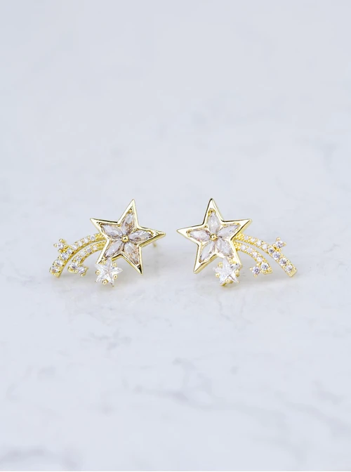 Kolczyki wieczorowe gwiazdki B209043P00