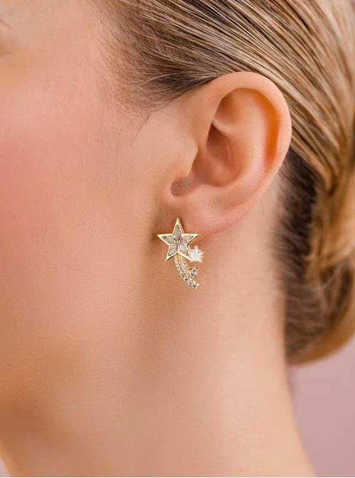 Kolczyki wieczorowe gwiazdki B209043P00