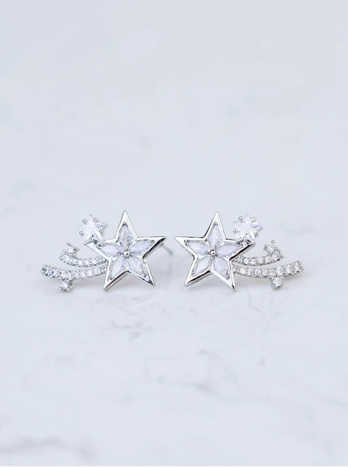 Kolczyki wieczorowe gwiazdki B209044P00