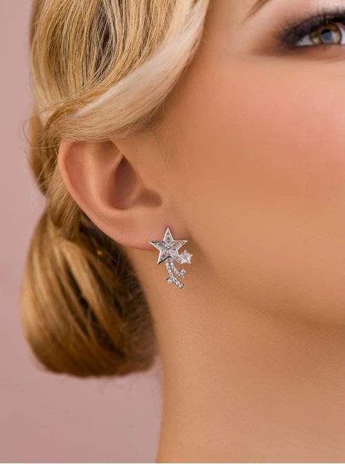 Kolczyki wieczorowe gwiazdki B209044P00