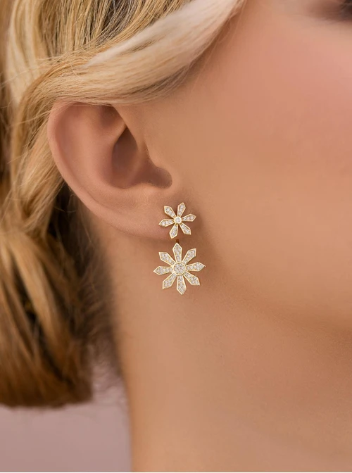 Kolczyki wieczorowe kwiatuszki B209013P00