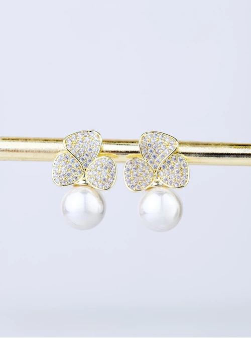 Kolczyki wieczorowe z perełką B208724P00