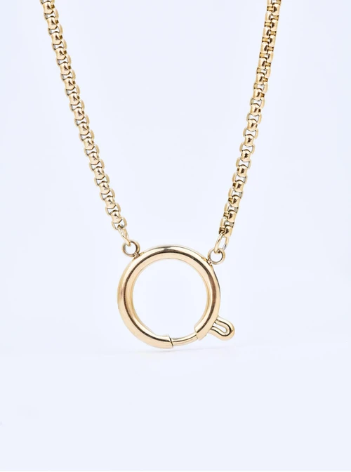 Naszyjnik stal pozłacana S308080Z00