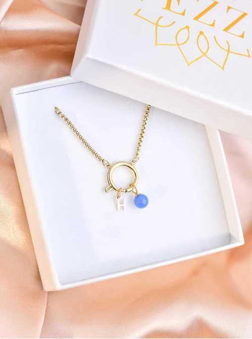 Naszyjnik stal pozłacana S308080Z00