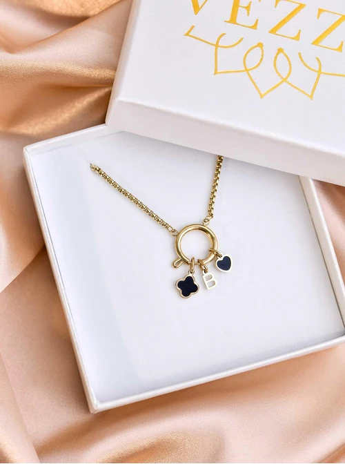 Naszyjnik stal pozłacana S308080Z00