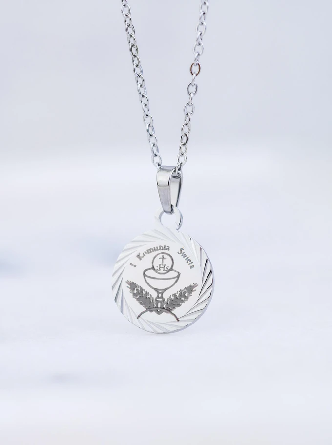Naszyjnik Medalik, stal S309572S00