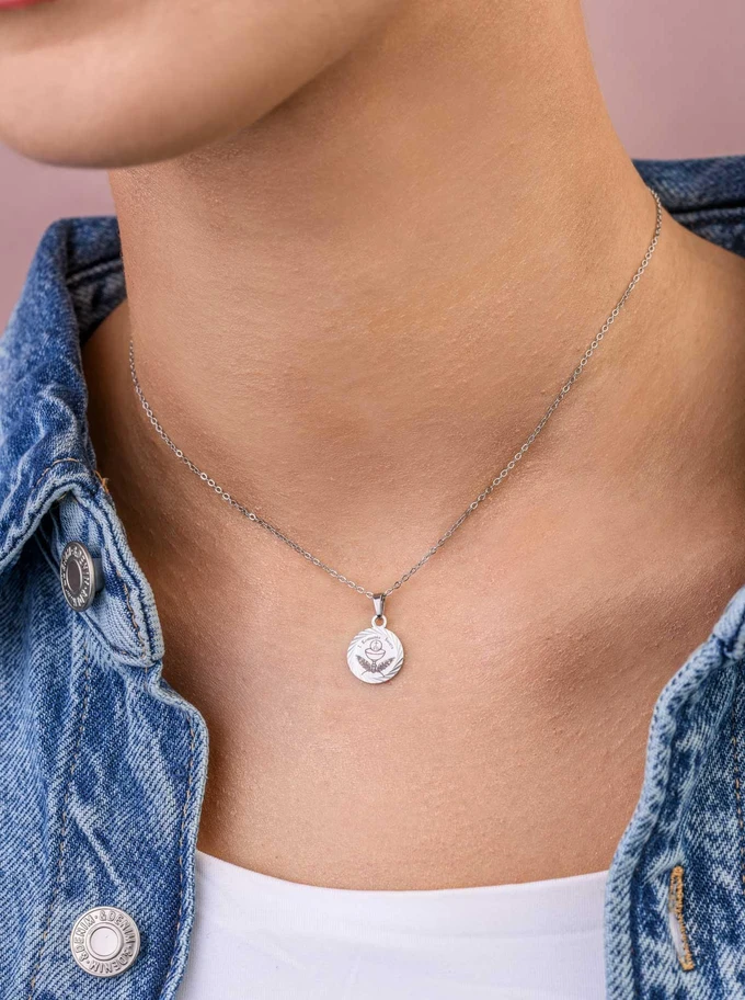 Naszyjnik Medalik, stal S309572S00