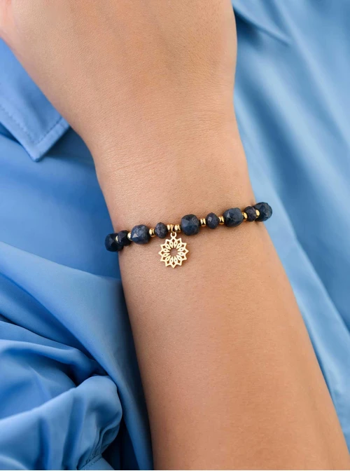 Bransoletka Rozeta Vezzi, Apatyt, stal pozłacana S108974Z00