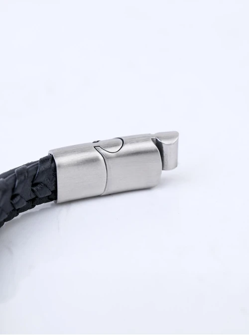 Bransoletka męska, czarny, stal S109315S01