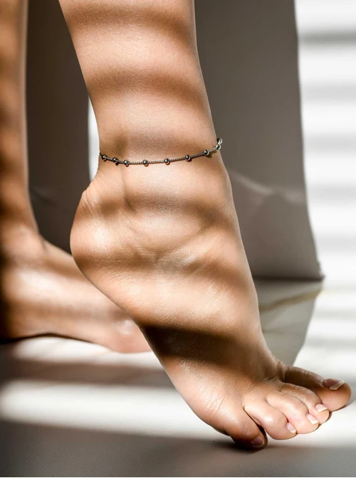 Bransoletka na kostkę, kuleczki, stal S109637S00