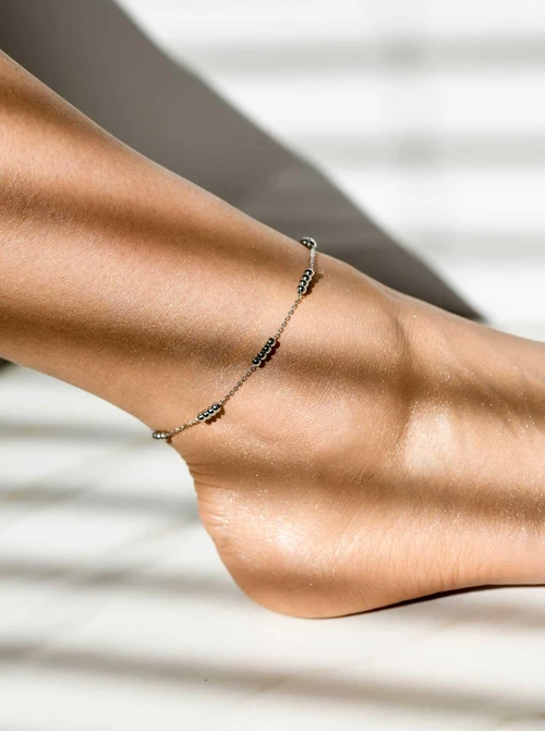 Bransoletka na kostkę, kuleczki, stal S109644S00