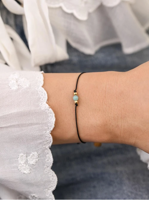 Bransoletka szczęścia, Amazonit, Wodnik S109060Z01