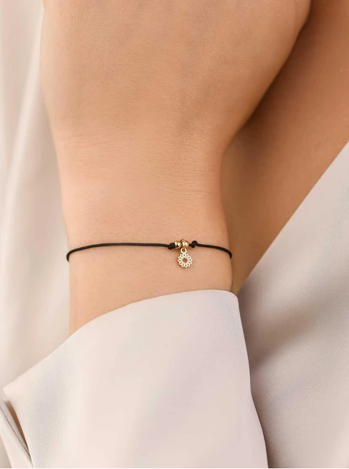 Bransoletka szczęścia, Rozeta Vezzi, stal pozłacana S109067Z01