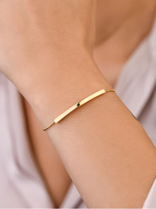 Bransoletka, stal pozłacana S108146Z00