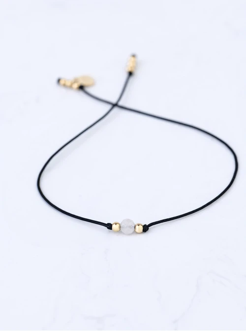 Bransoletka szczęścia, Opal, Waga, stal pozłacana S109056Z01