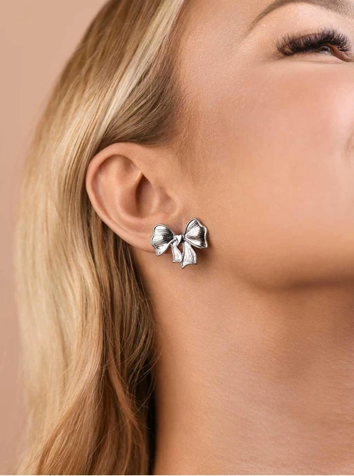 Kolczyki kokardki, stal S209460S00