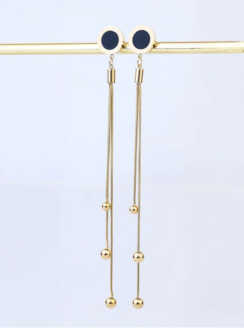 Kolczyki kółeczko, stal pozłacana S208460Z00