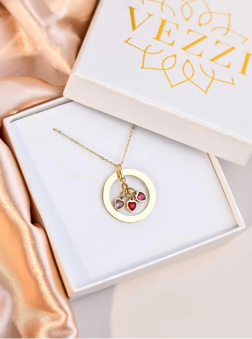 Naszyjnik baza do zawieszek, stal pozłacana S308099Z00