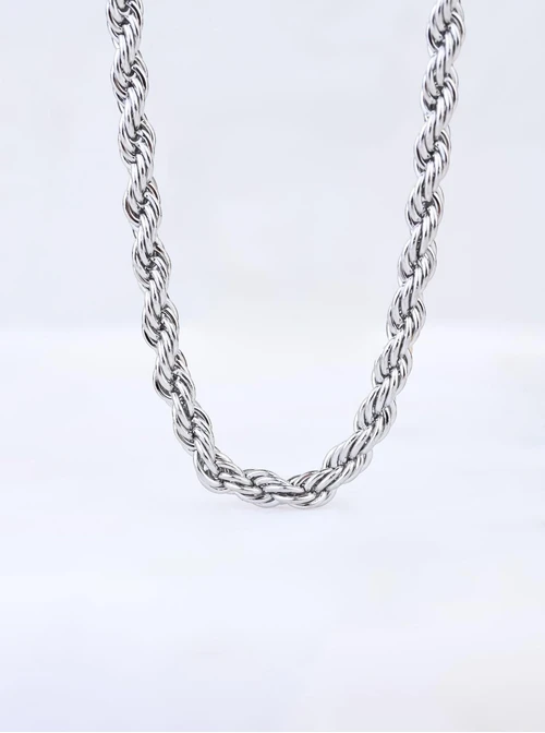 Naszyjnik splot Corda, (0,4 cm), srebrny S304663S00