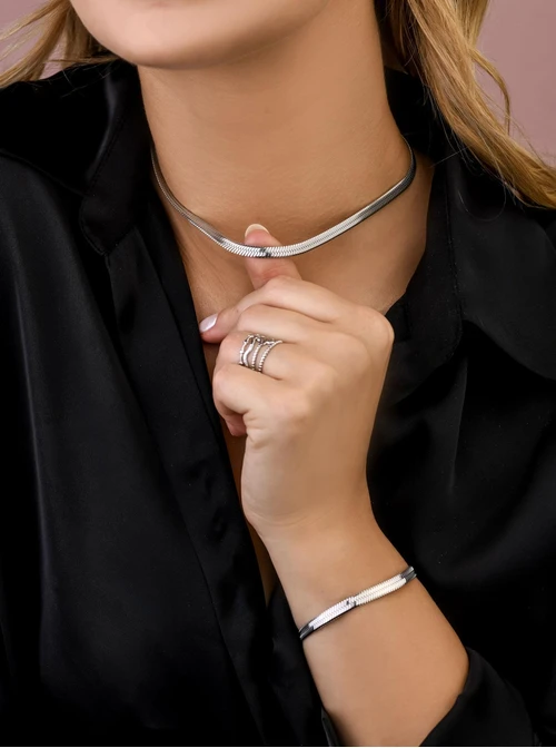 Naszyjnik żmijka, stal S307512S00