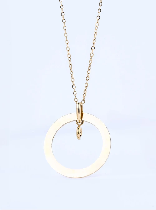 Naszyjnik baza do zawieszek, stal pozłacana S308099Z00