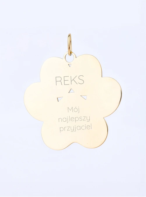 Zawieszka do breloka, łapa, stal pozłacana SC08141Z00