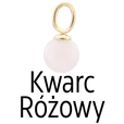 Zawieszka Kwarc Różowy, stal pozłacana SC08059Z00-02