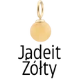 Zawieszka Jadeit Żółty, stal pozłacana SC08059Z00-06