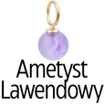 Zawieszka Ametyst Lawendowy, stal pozłacana SC08059Z00-14